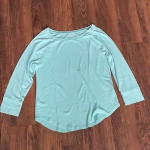 Mossimo Long Sleeve Medium Mint/Light Teal